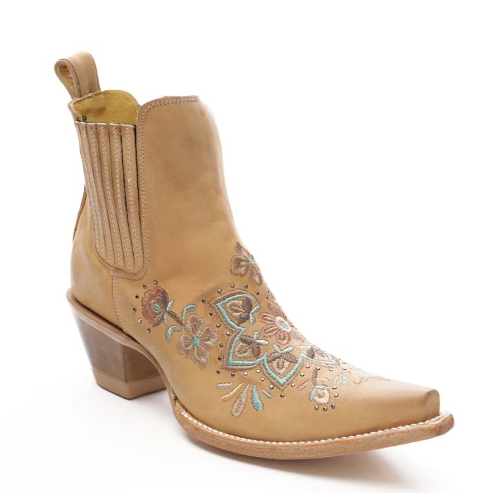 Old Gringo Women’s Brown Embroidered Short Leather Boots