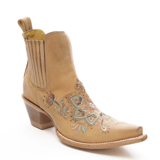 Old Gringo Women’s Brown Embroidered Short Leather Boots