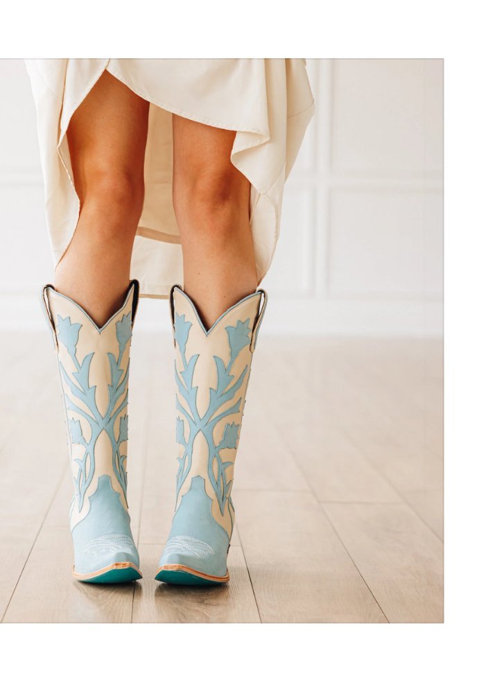 Jolene Blueberry Buttermilk Boots