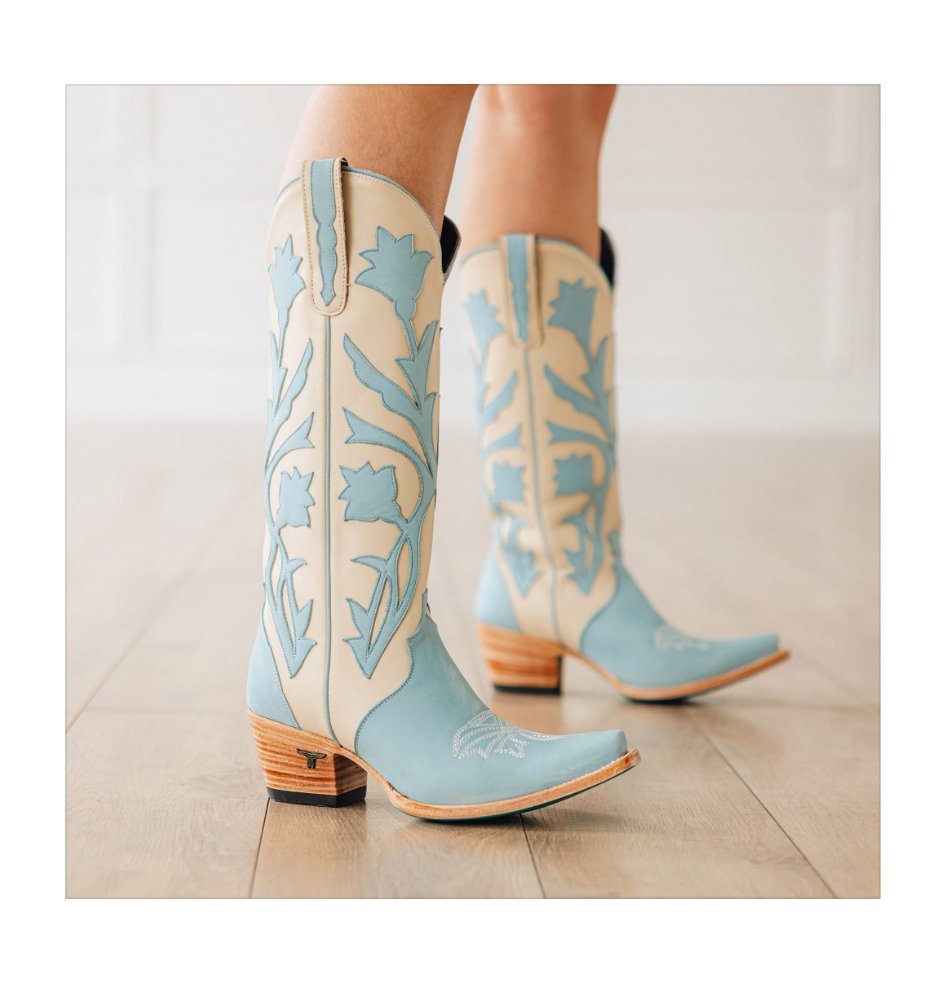 Jolene Blueberry Buttermilk Boots