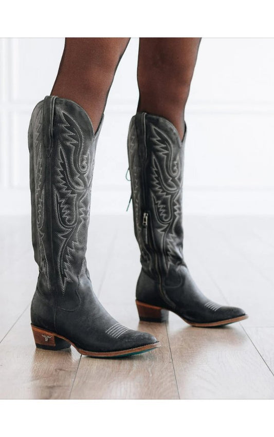Monica Distressed Jet Boots