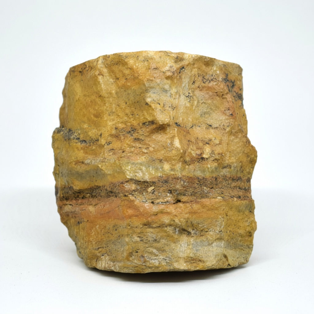 Hand-Carved Rustic Stone Candle
