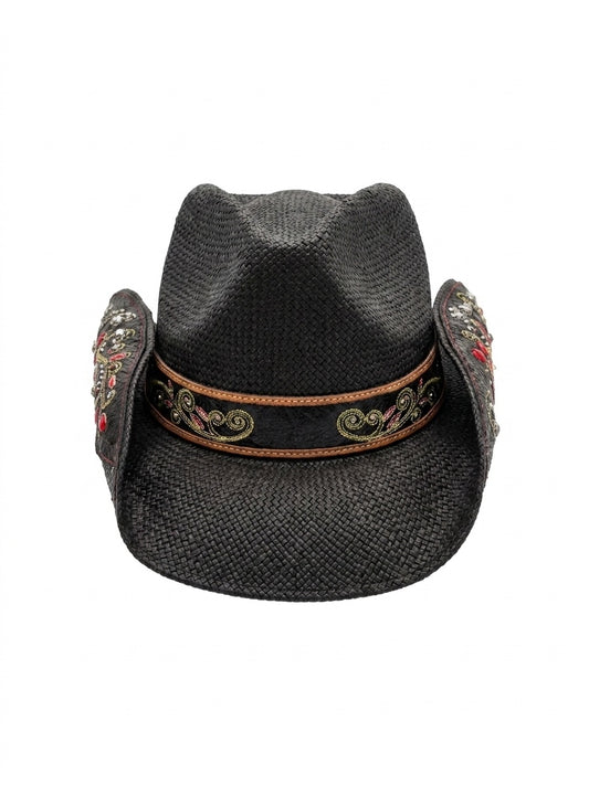 Peter Grimm Jaro Embroidered Straw Western Cowboy Hat