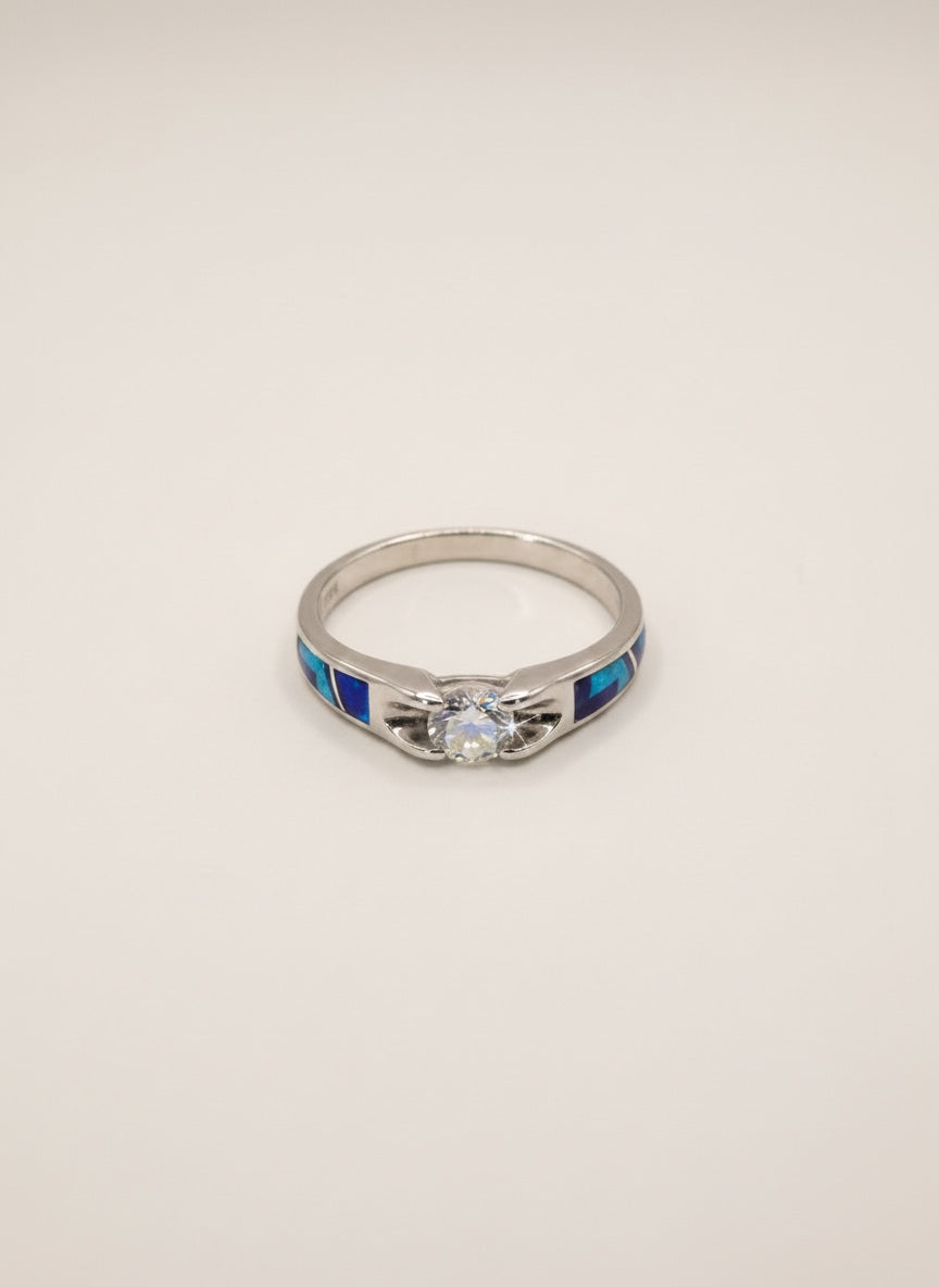 Supersmith navajo Handmade River Sterling Lapis Ring